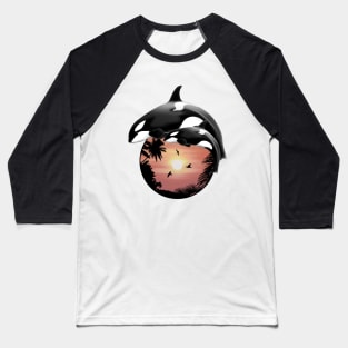 Orca Killer Whale Baseball T-Shirt